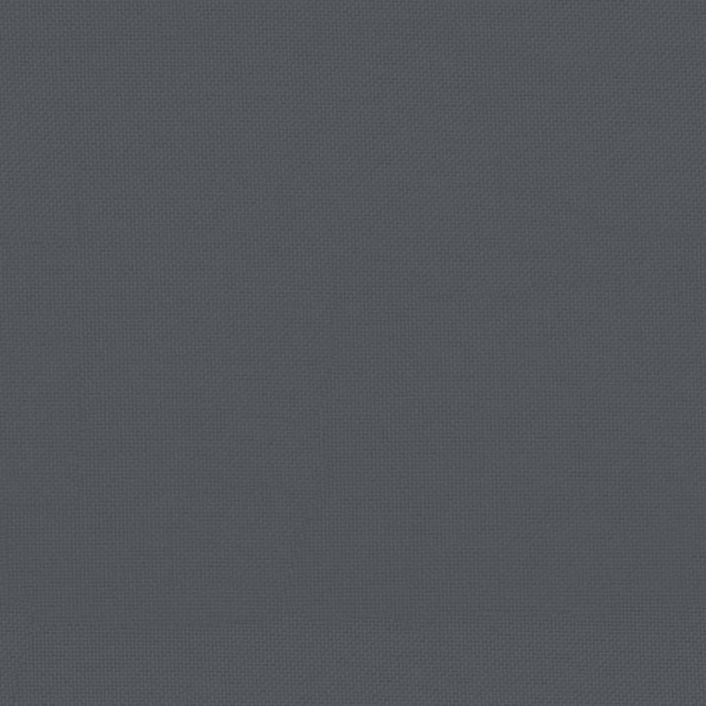 Garden Footstool with Cushion White Solid Wood Pine