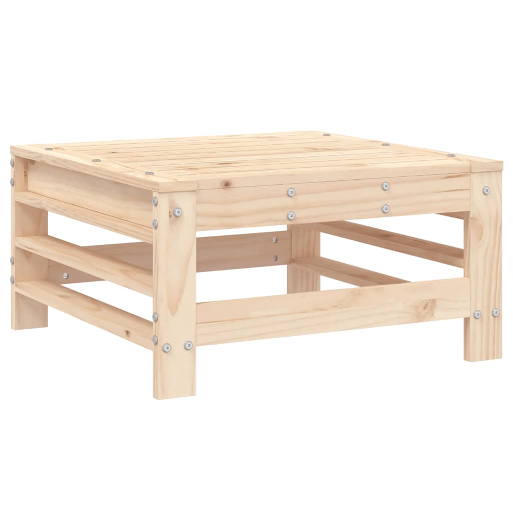 Garden Footstool Solid Wood Pine