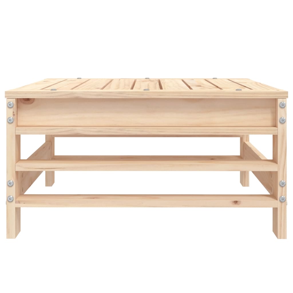 Garden Footstool Solid Wood Pine