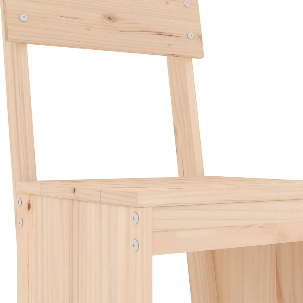 Bar Stools 2 pcs 40x48.5x115.5 cm Solid Wood Pine