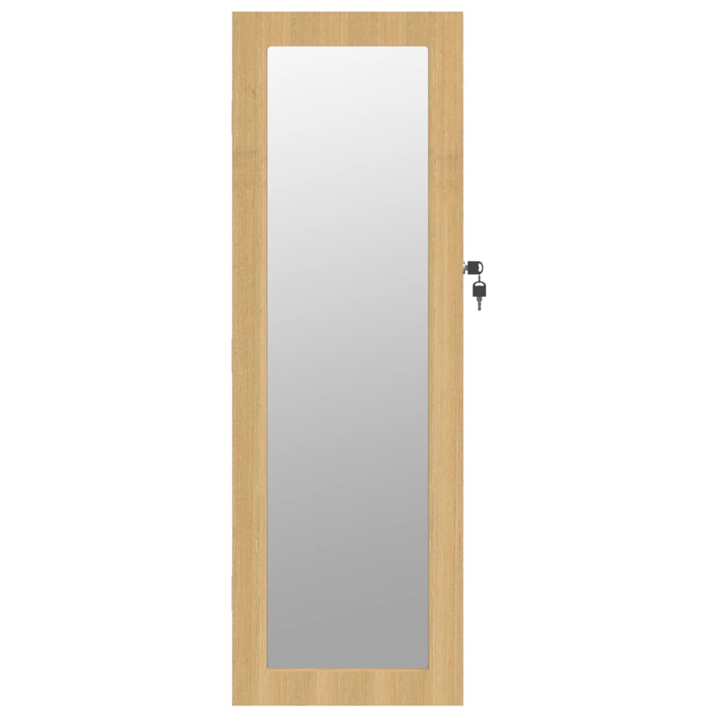 Mirror Jewellery Cabinet Wall Mounted 30X8.5X90 Cm