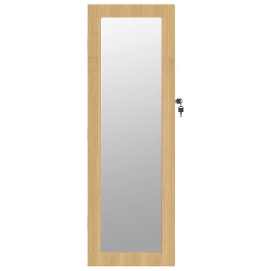 Mirror Jewellery Cabinet Wall Mounted 30X8.5X90 Cm