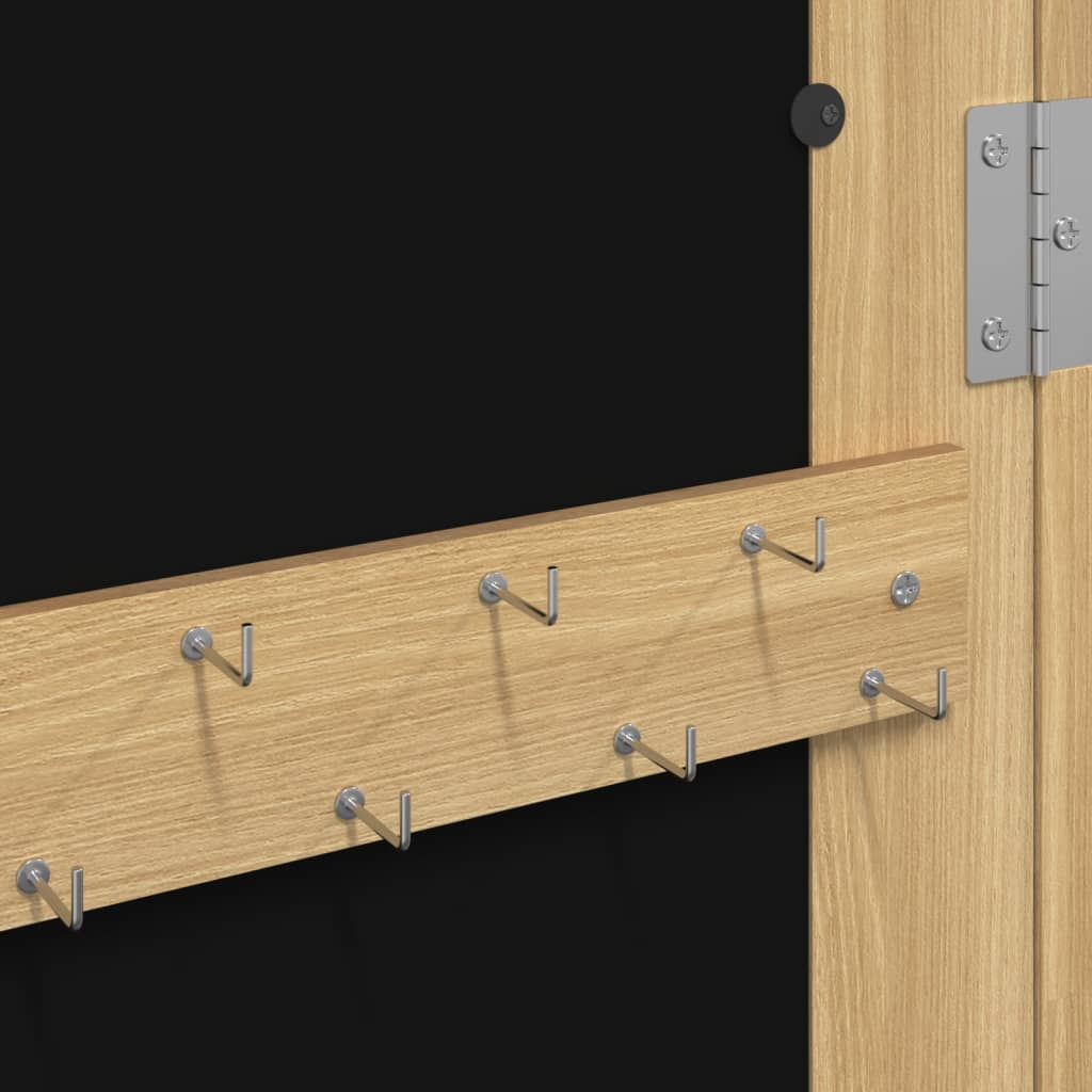 Mirror Jewellery Cabinet Wall Mounted 30X8.5X90 Cm