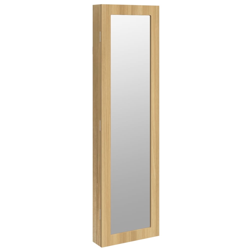 Mirror Jewellery Cabinet Wall Mounted 30X8.5X106 Cm