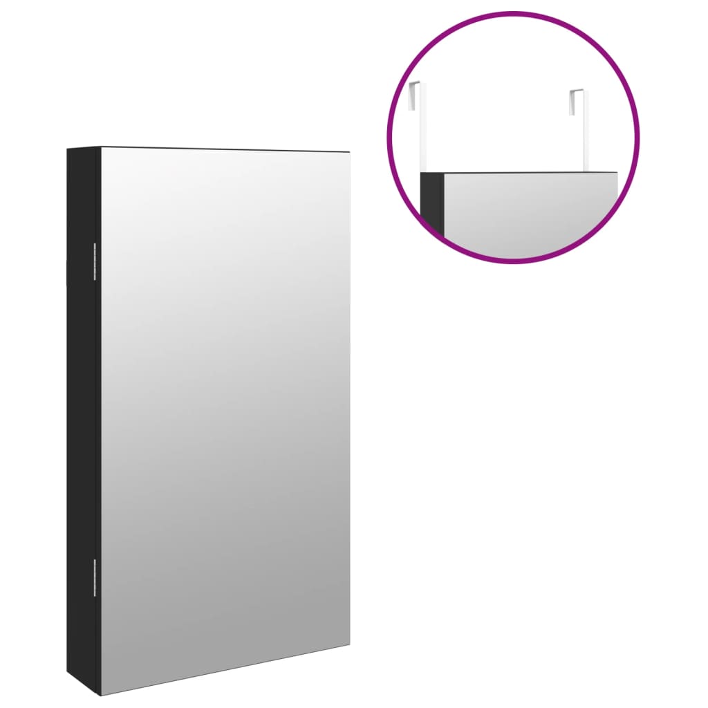 Mirror Jewellery Cabinet With Led Lights Wall Mounted