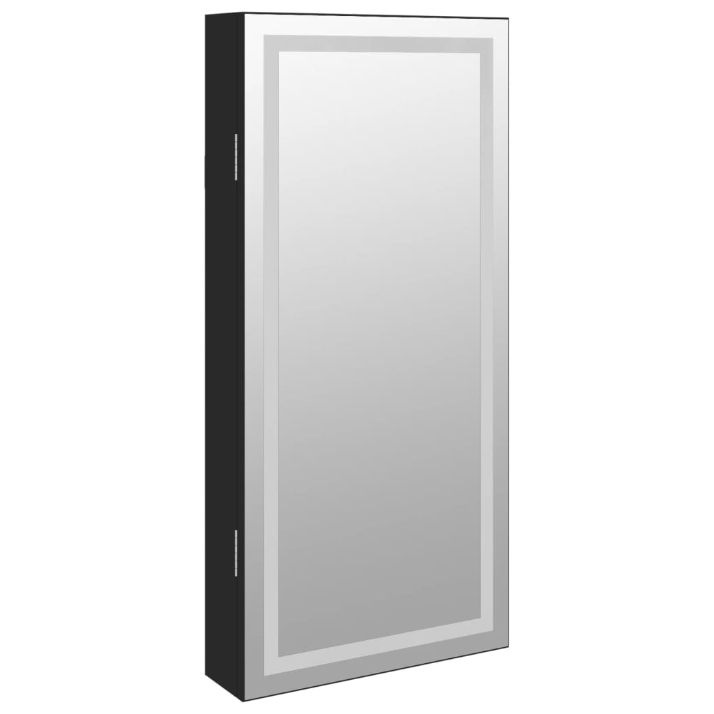 Mirror Jewellery Cabinet With Led Lights Wall Mounted
