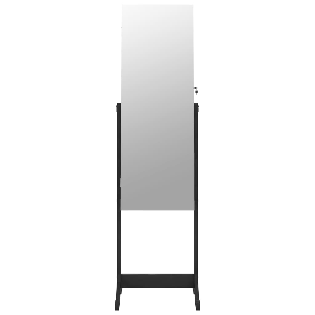 Mirror Jewellery Cabinet Free Standing 42X38X152 Cm