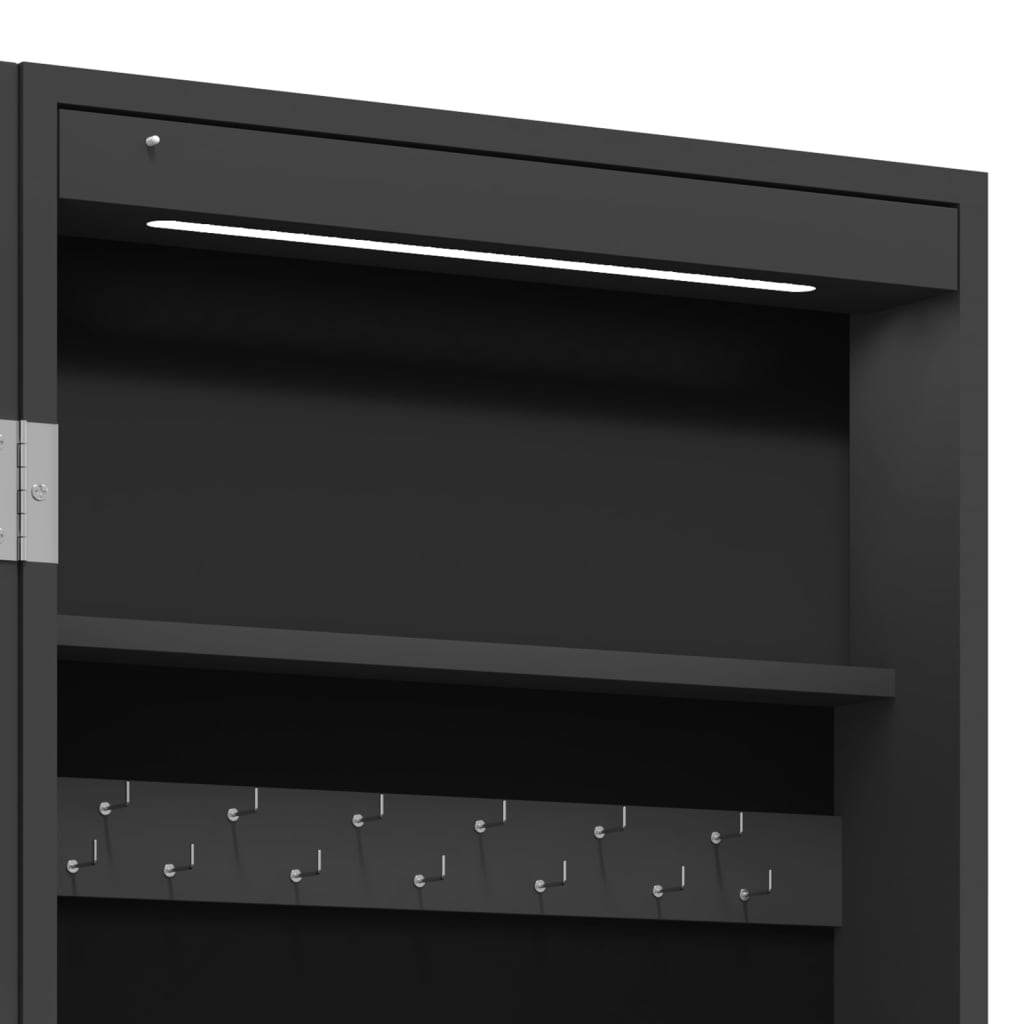 Mirror Jewellery Cabinet With Led Lights Free Standing