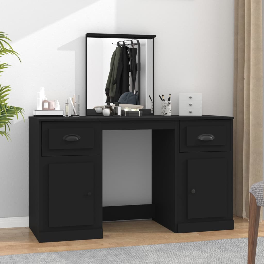 Dressing Table With Mirror 130X50X132.5 Cm