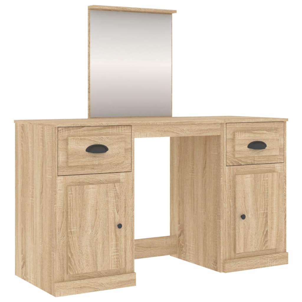Dressing Table With Mirror 130X50X132.5 Cm