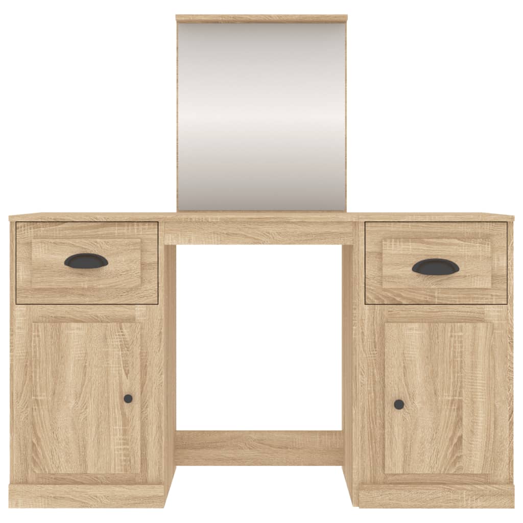 Dressing Table With Mirror 130X50X132.5 Cm