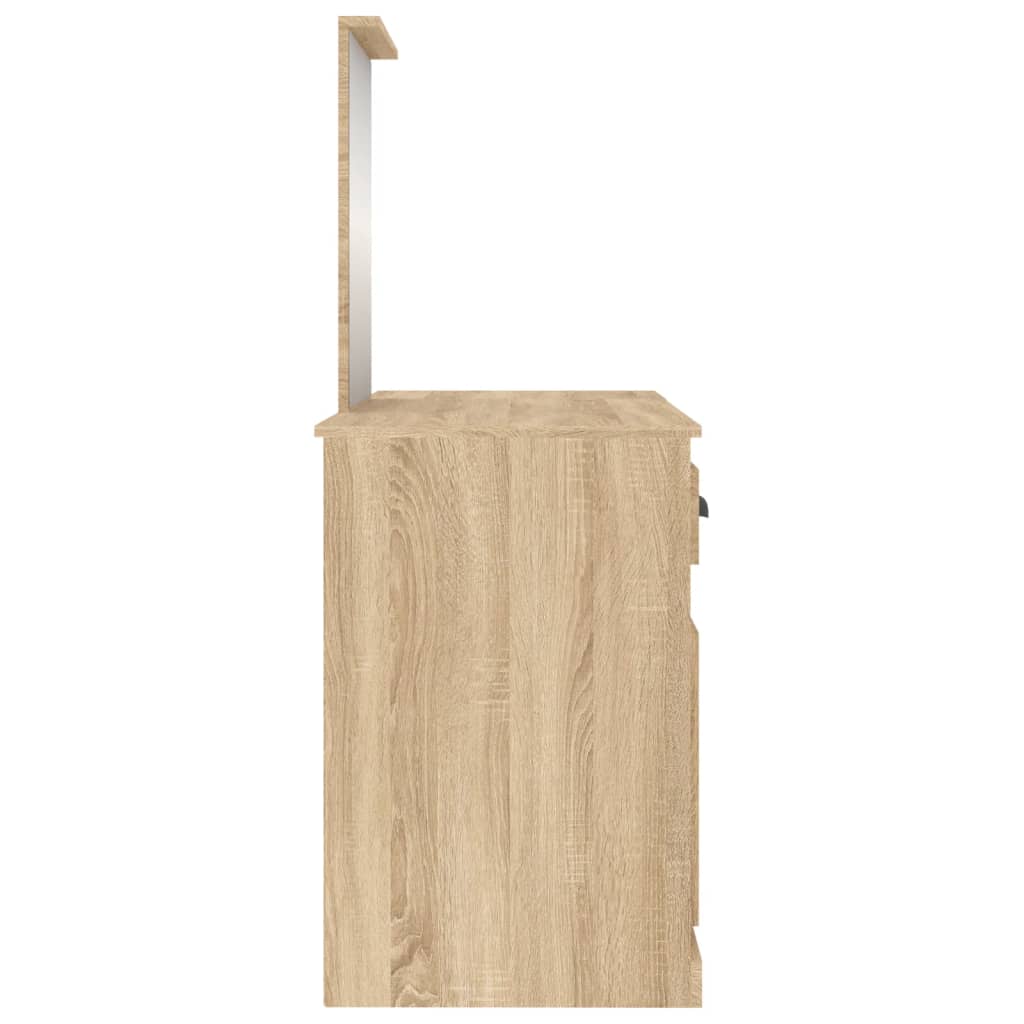 Dressing Table With Mirror 130X50X132.5 Cm
