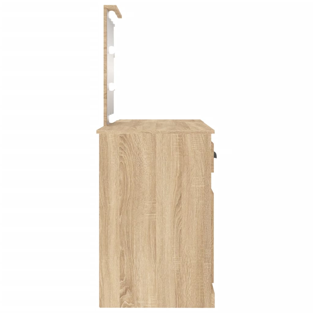 Dressing Table With Led 130X50X132.5 Cm