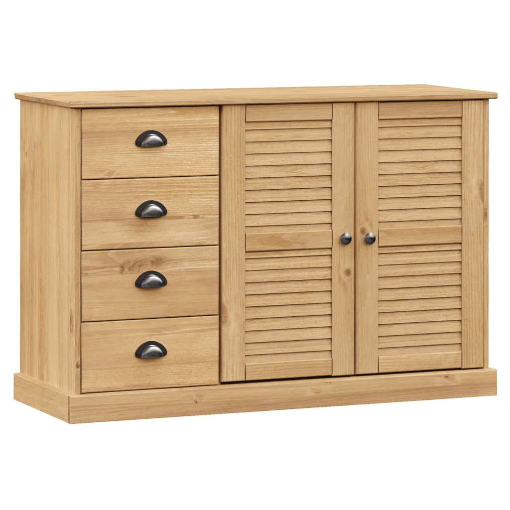 Sideboard with Drawers VIGO 113x40x75 cm Solid Wood Pine