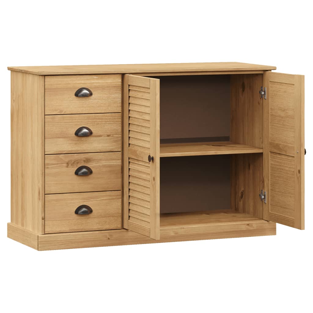 Sideboard with Drawers VIGO 113x40x75 cm Solid Wood Pine