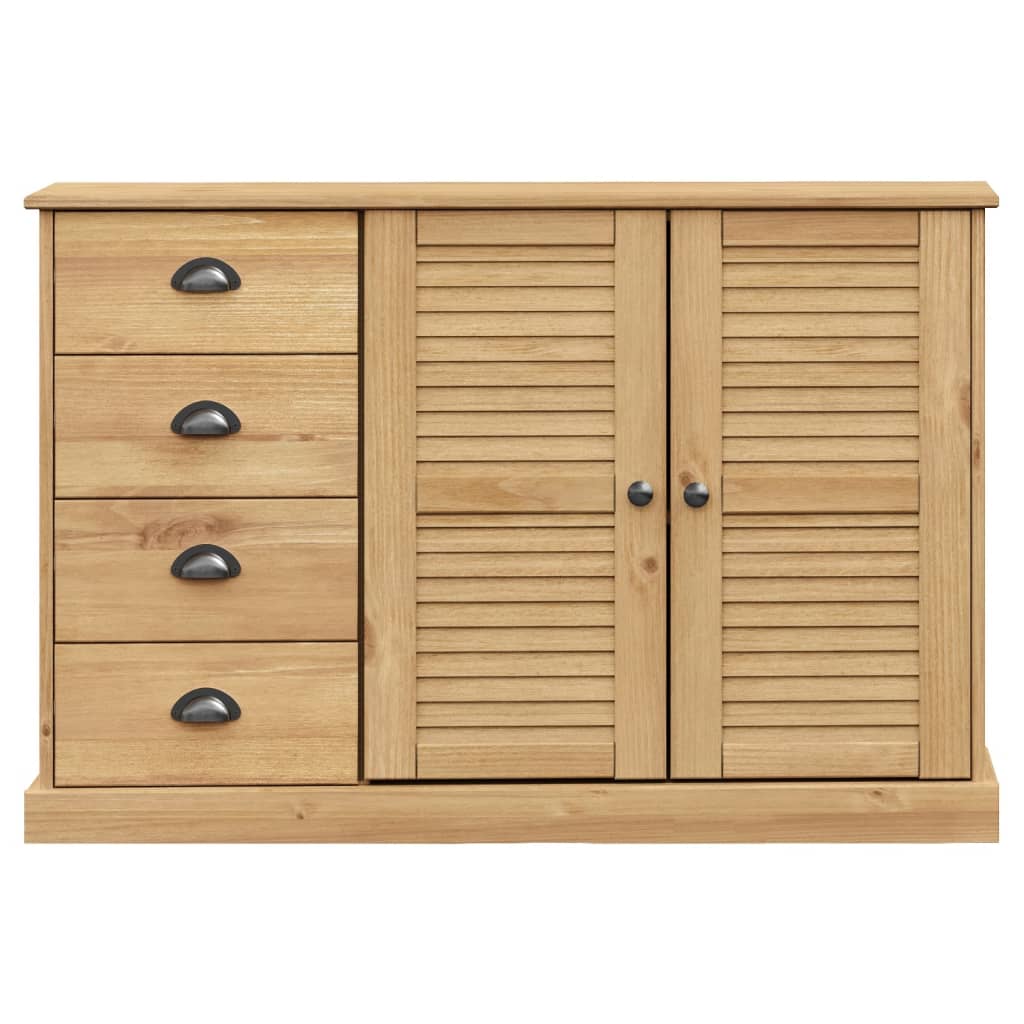 Sideboard with Drawers VIGO 113x40x75 cm Solid Wood Pine