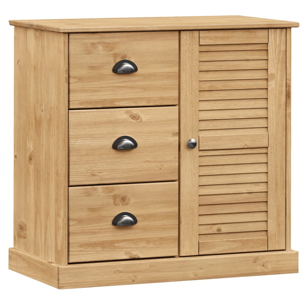 Sideboard with Drawers VIGO 78x40x75 cm Solid Wood Pine