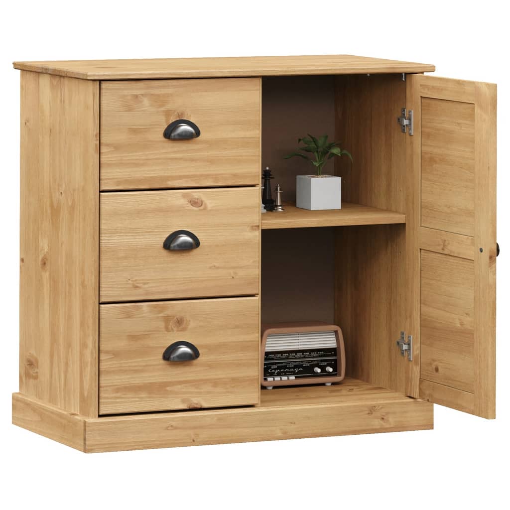 Sideboard with Drawers VIGO 78x40x75 cm Solid Wood Pine