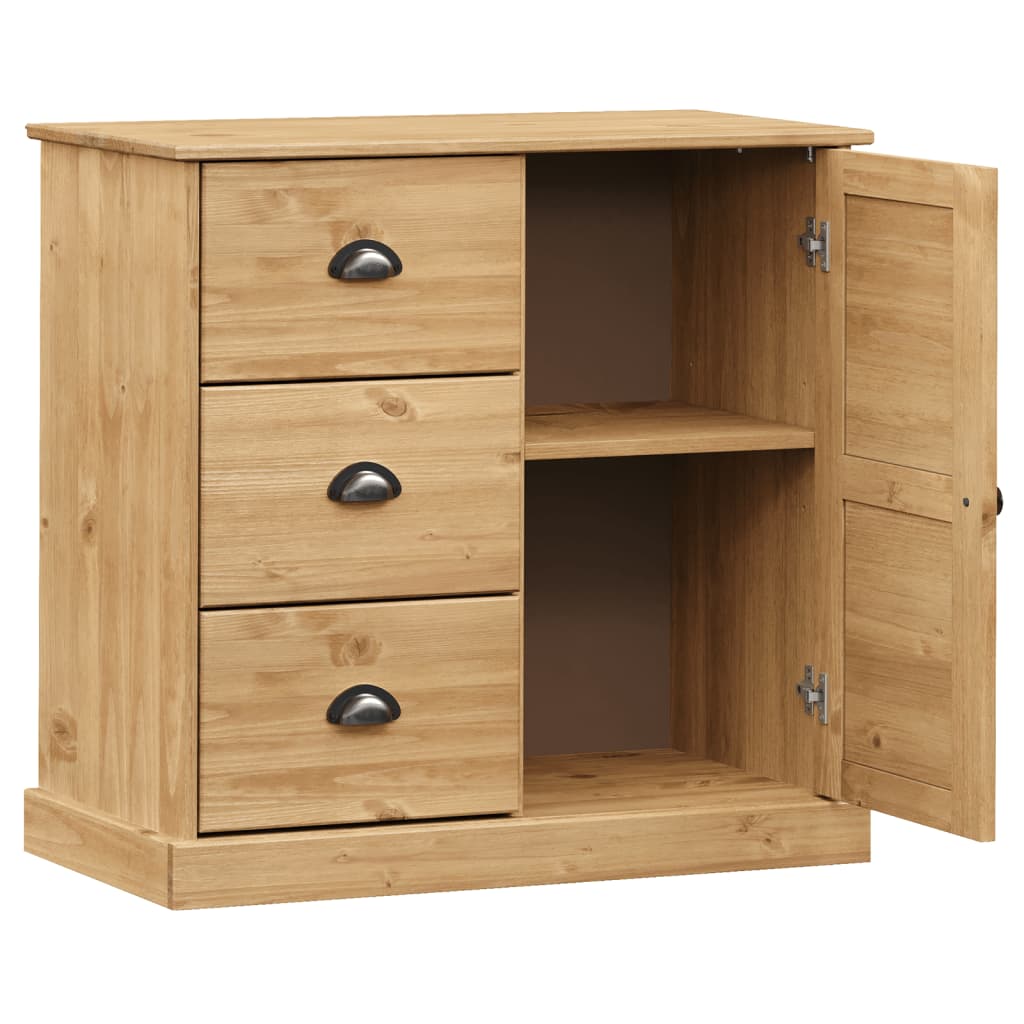 Sideboard with Drawers VIGO 78x40x75 cm Solid Wood Pine