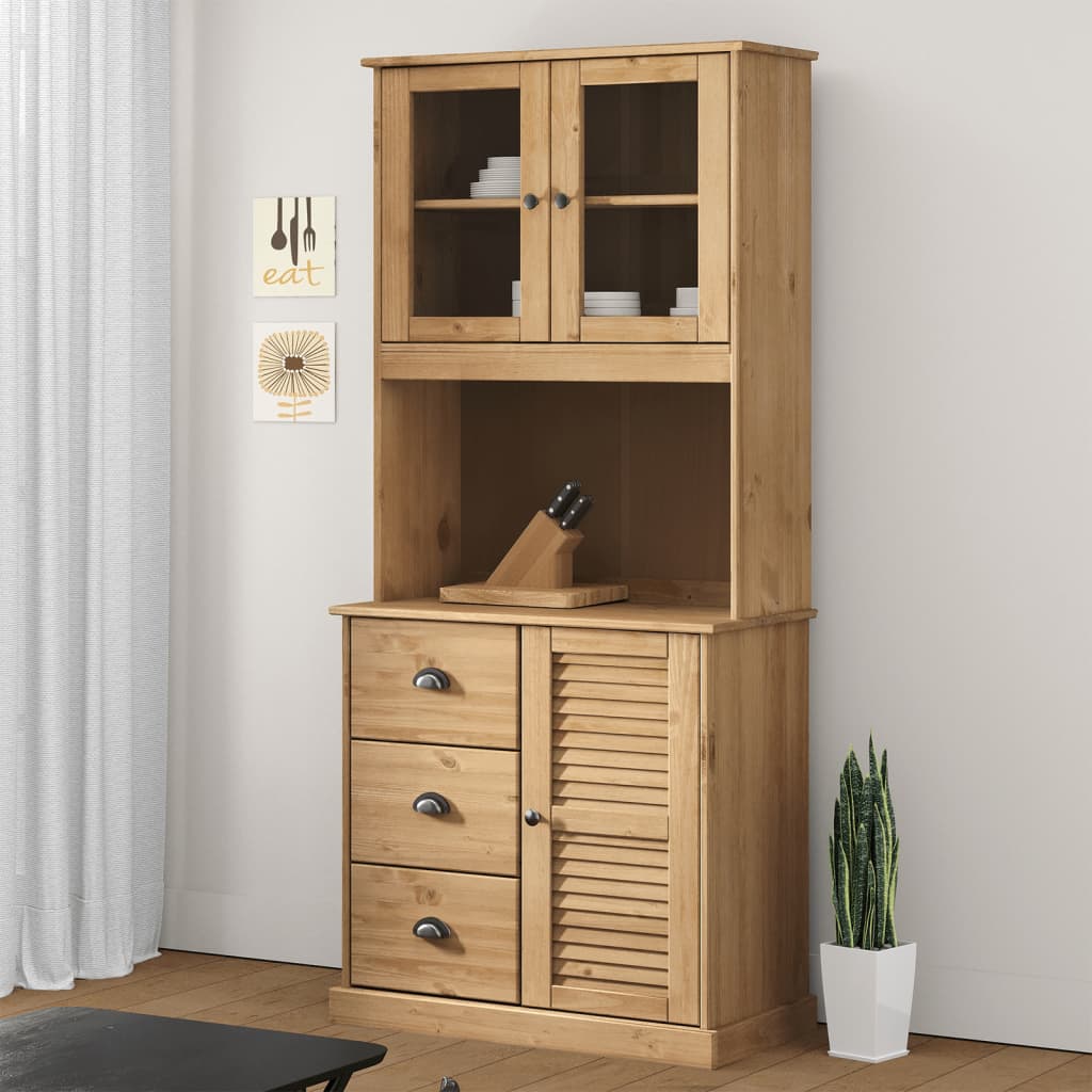 Dresser Top VIGO 78x30x100 cm Solid Wood Pine