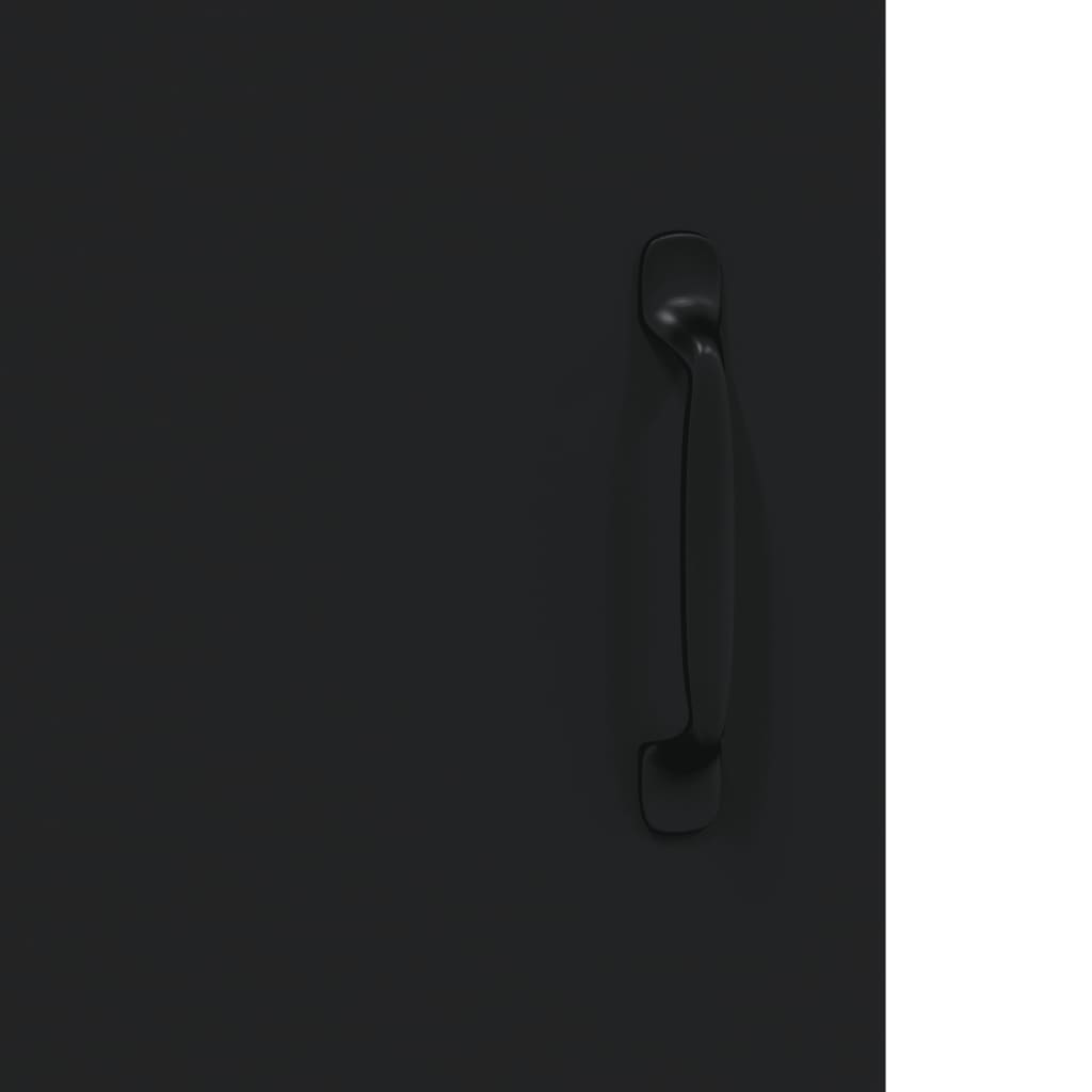 Sideboard Black 69.5x34x90 cm Engineered Wood