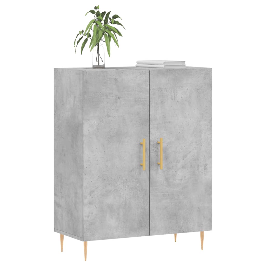 Sideboard Concrete Grey 69.5x34x90 cm Engineered Wood
