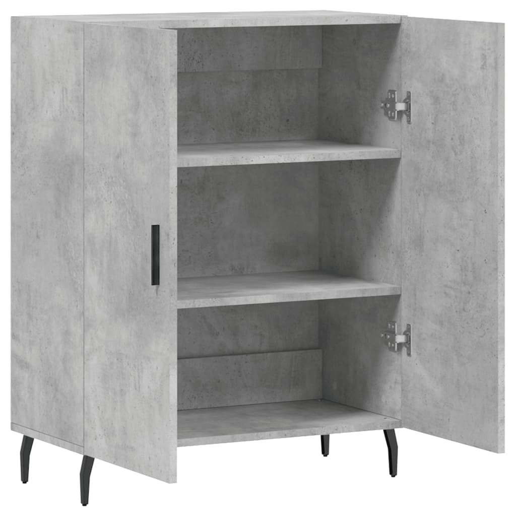 Sideboard Concrete Grey 69.5x34x90 cm Engineered Wood