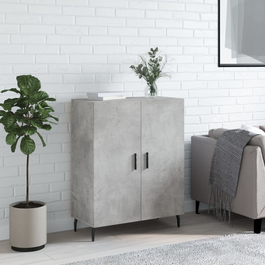 Sideboard Concrete Grey 69.5x34x90 cm Engineered Wood