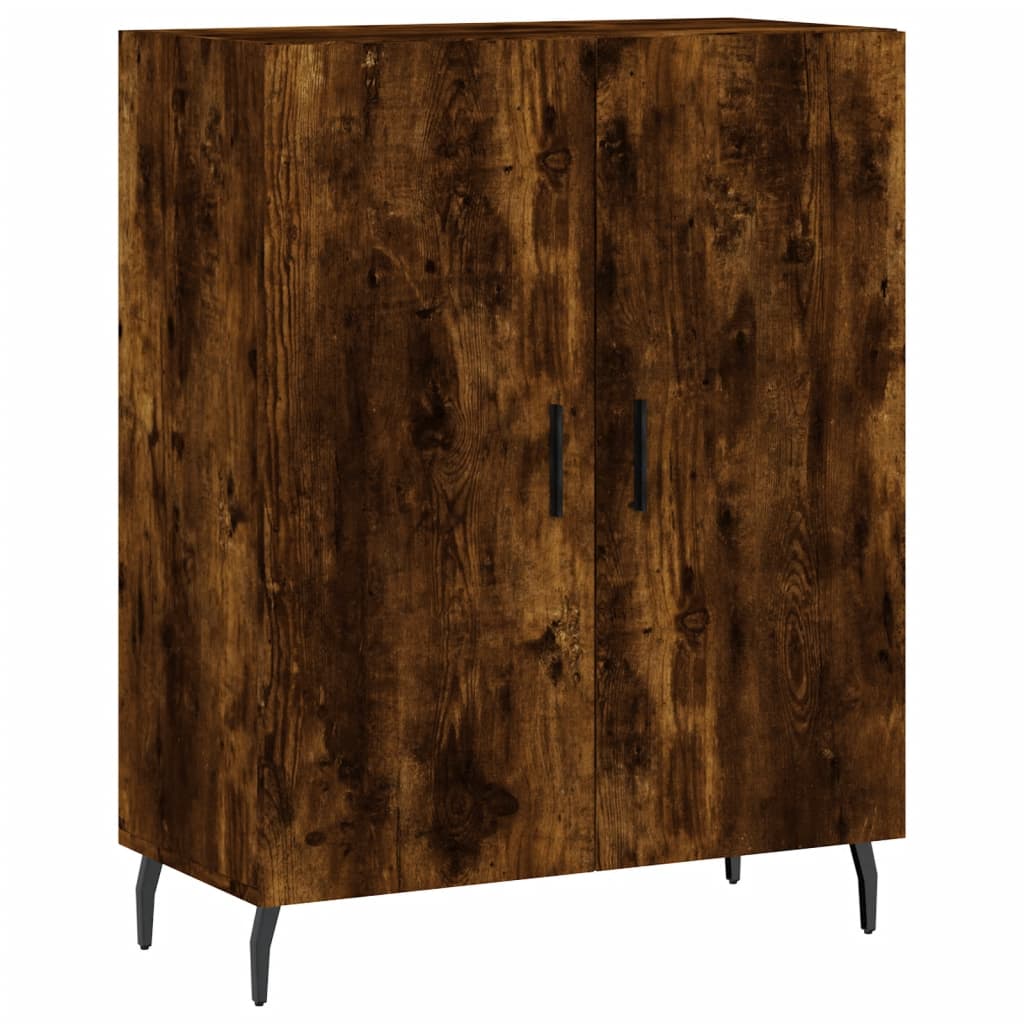 Sideboard Smoked Oak 69.5x34x90 cm Engineered Wood