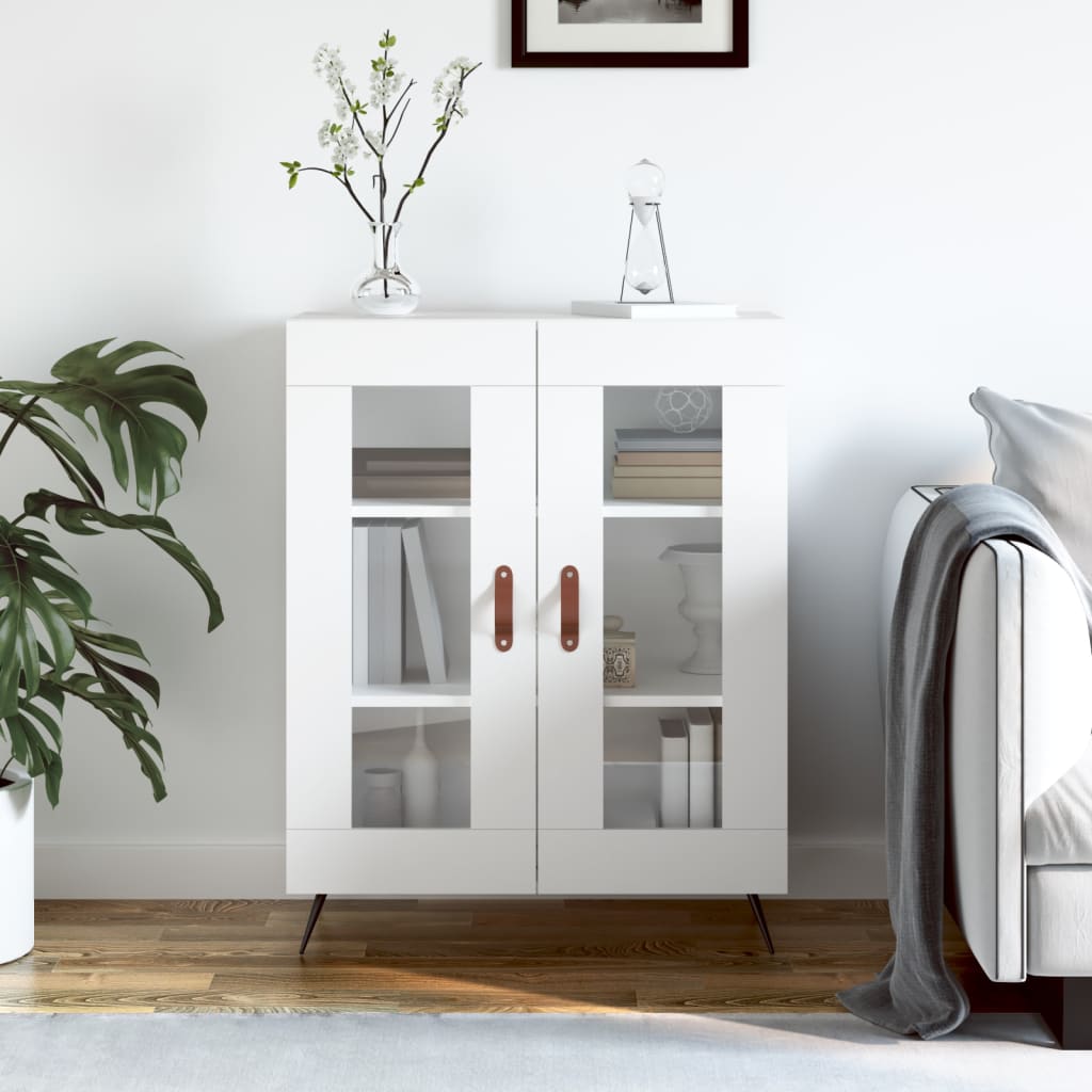 Sideboard White 69.5x34x90 cm Engineered Wood