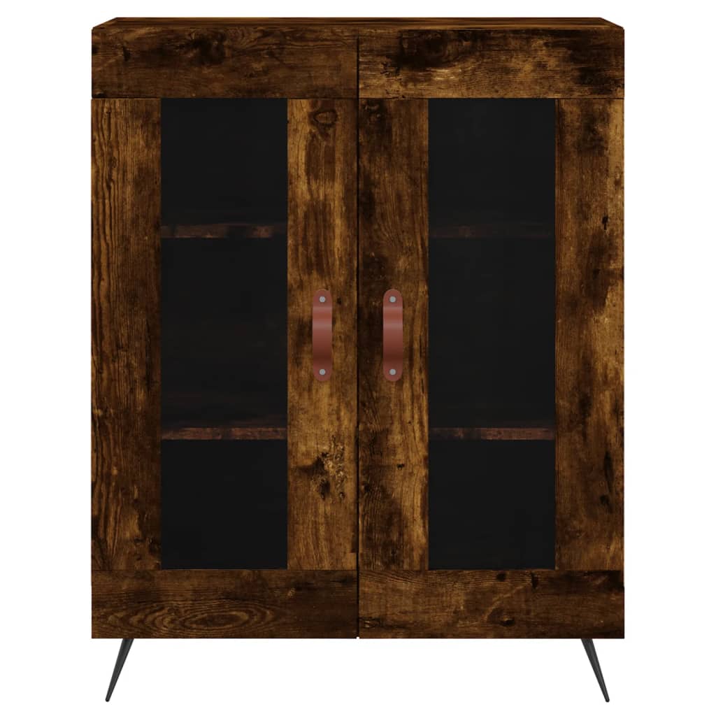 Sideboard Smoked Oak 69.5x34x90 cm Engineered Wood