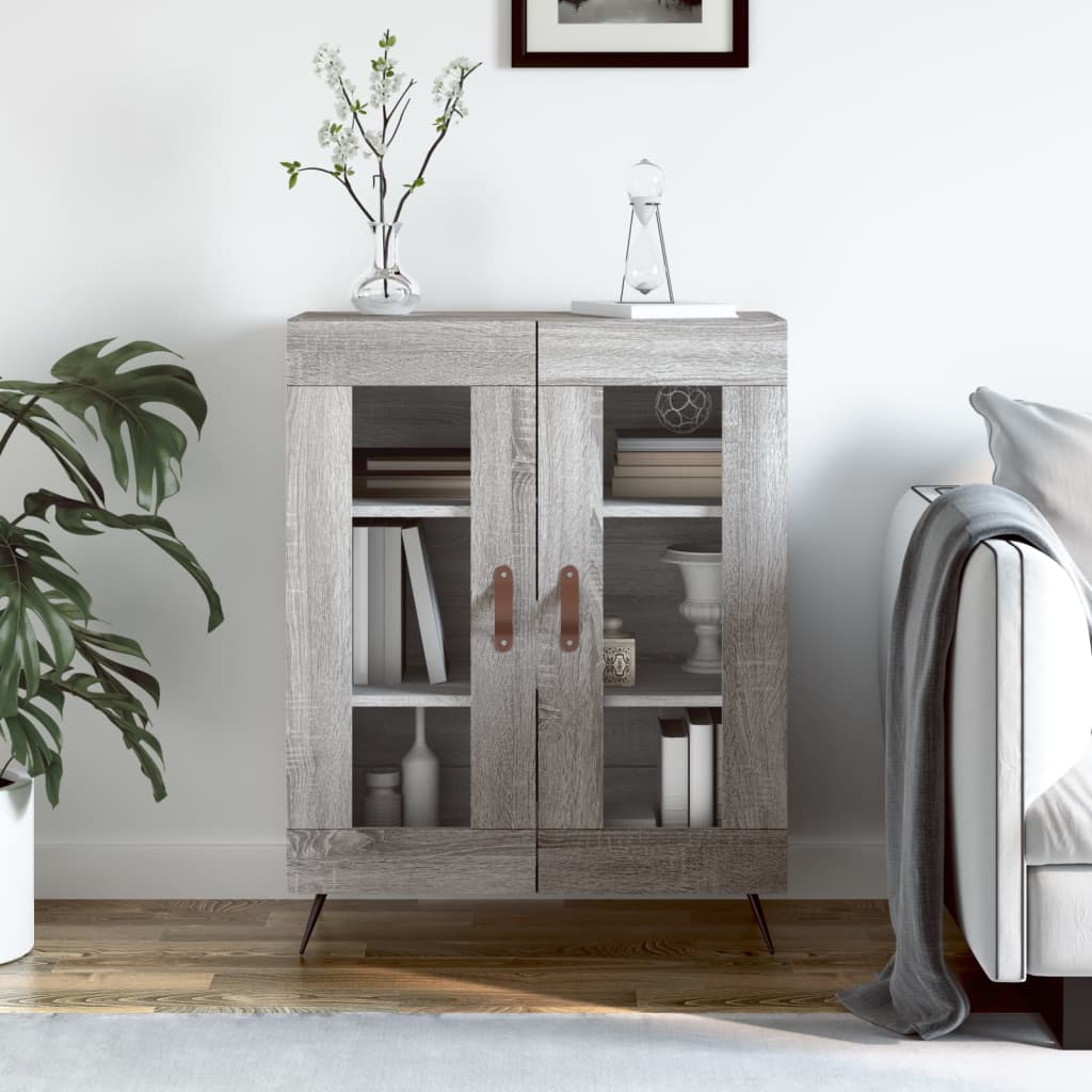 Sideboard Grey Sonoma 69.5x34x90 cm Engineered Wood