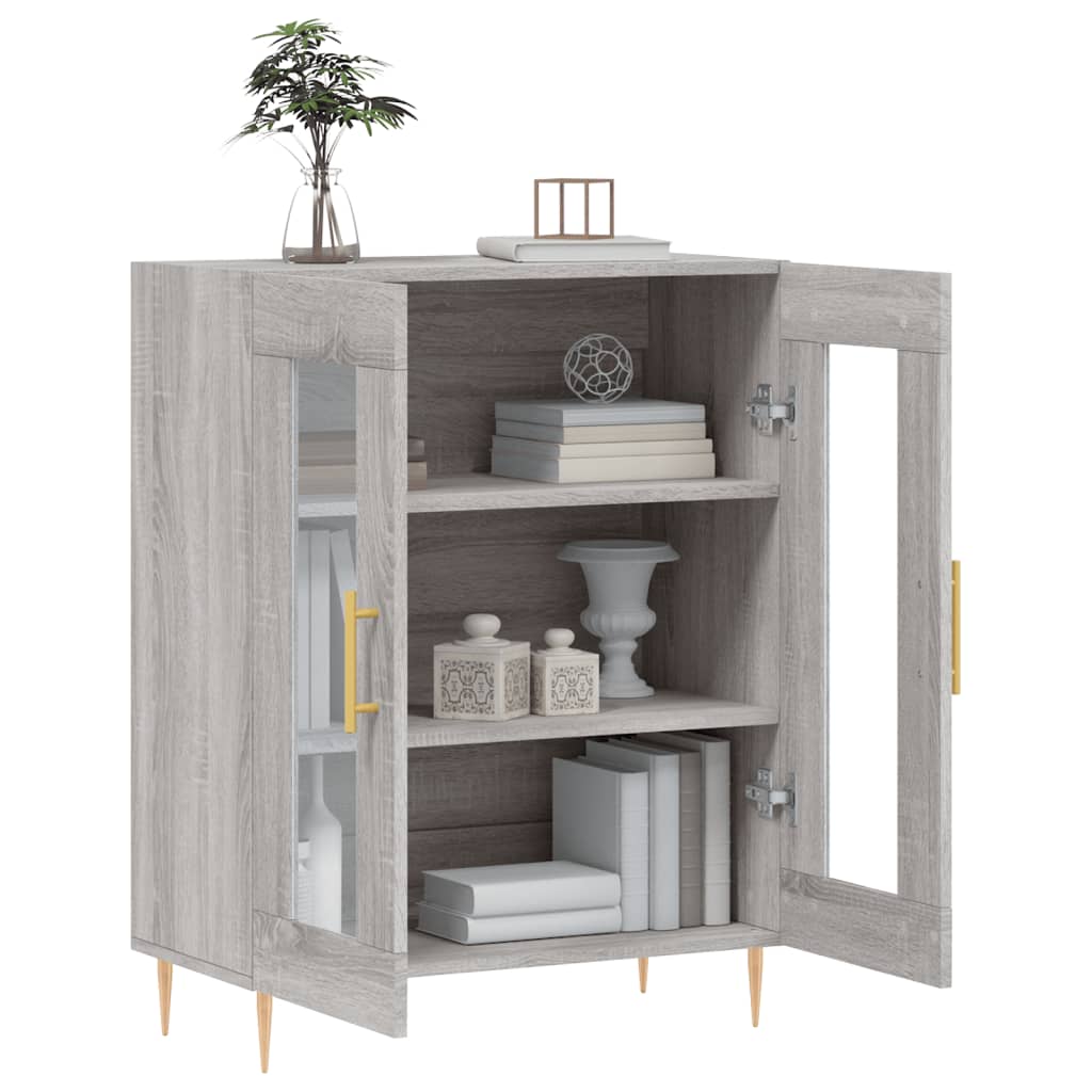 Sideboard Grey Sonoma 69.5x34x90 cm Engineered Wood