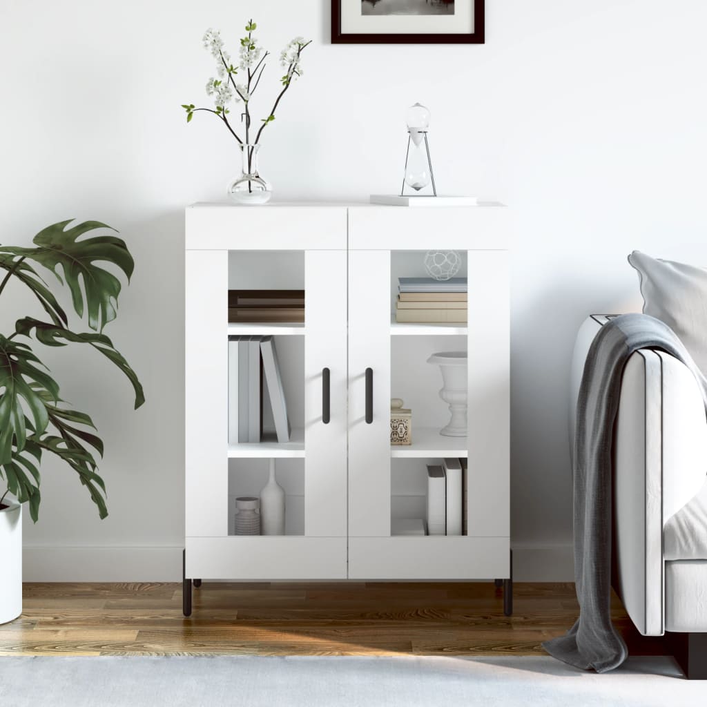 Sideboard White 69.5x34x90 cm Engineered Wood