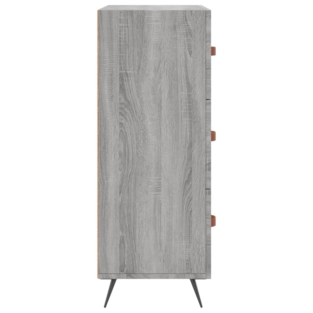 Chest of Drawers Grey Sonoma 69.5x34x90 cm Engineered Wood