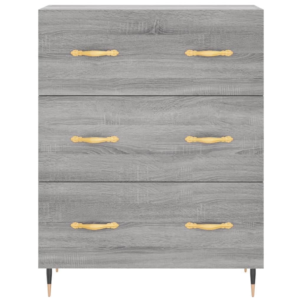 Sideboard Grey Sonoma 69.5x34x90 cm Engineered Wood