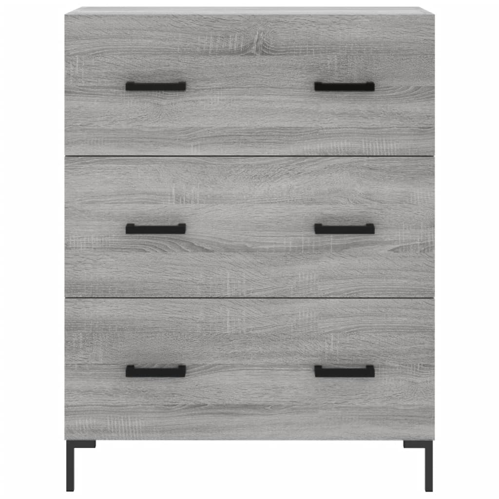 Sideboard Grey Sonoma 69.5x34x90 cm Engineered Wood