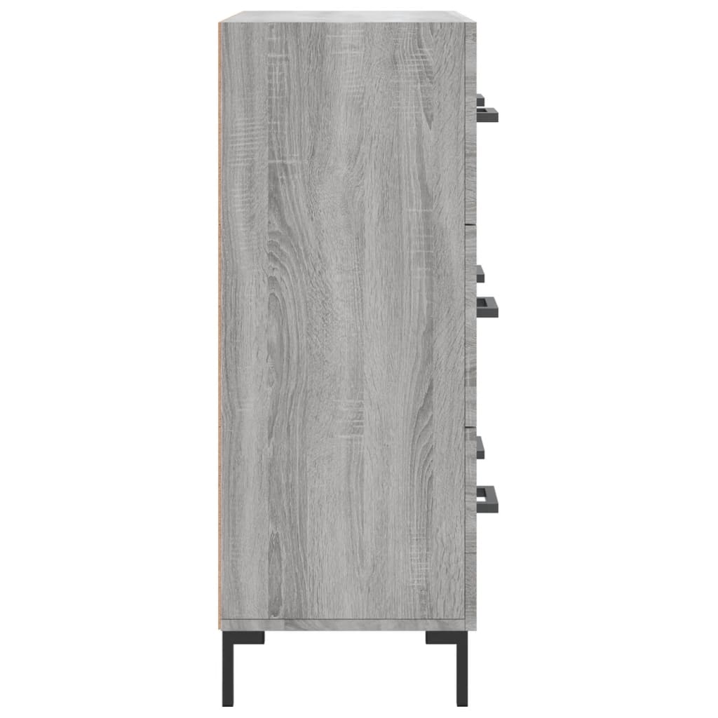 Sideboard Grey Sonoma 69.5x34x90 cm Engineered Wood