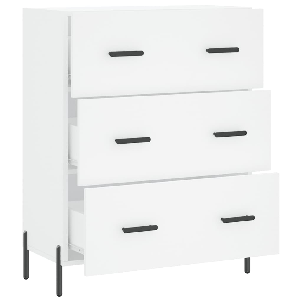 Sideboard White 69.5x34x90 cm Engineered Wood