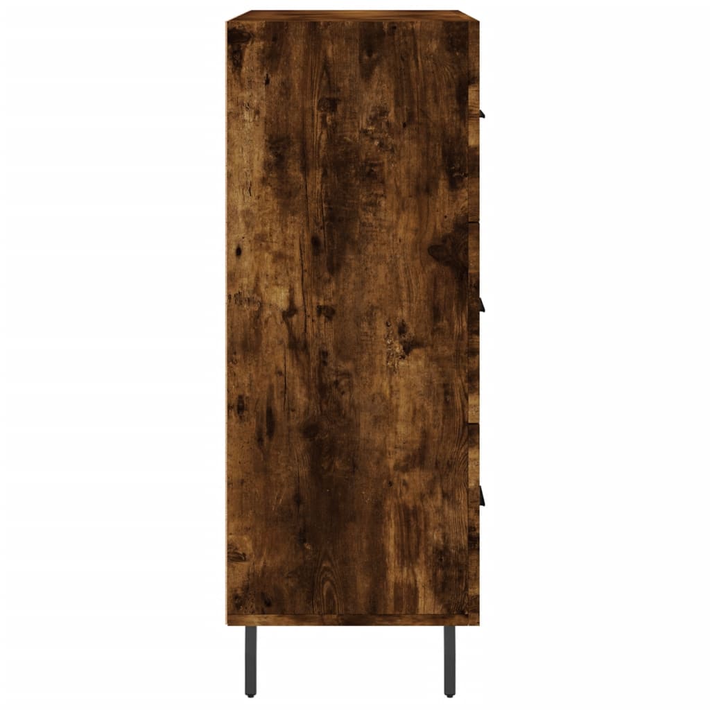 Sideboard Smoked Oak 69.5x34x90 cm Engineered Wood