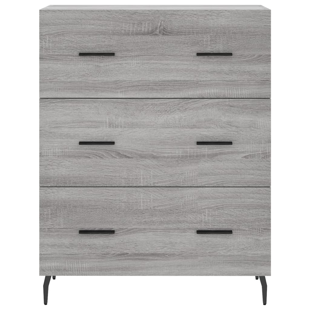 Sideboard Grey Sonoma 69.5x34x90 cm Engineered Wood