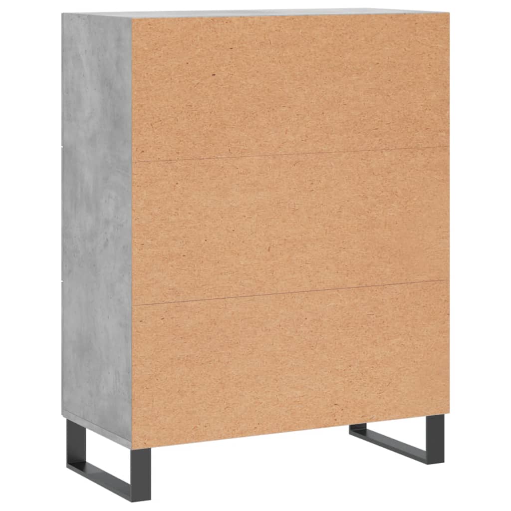 Sideboard Concrete Grey 69.5x34x90 cm Engineered Wood