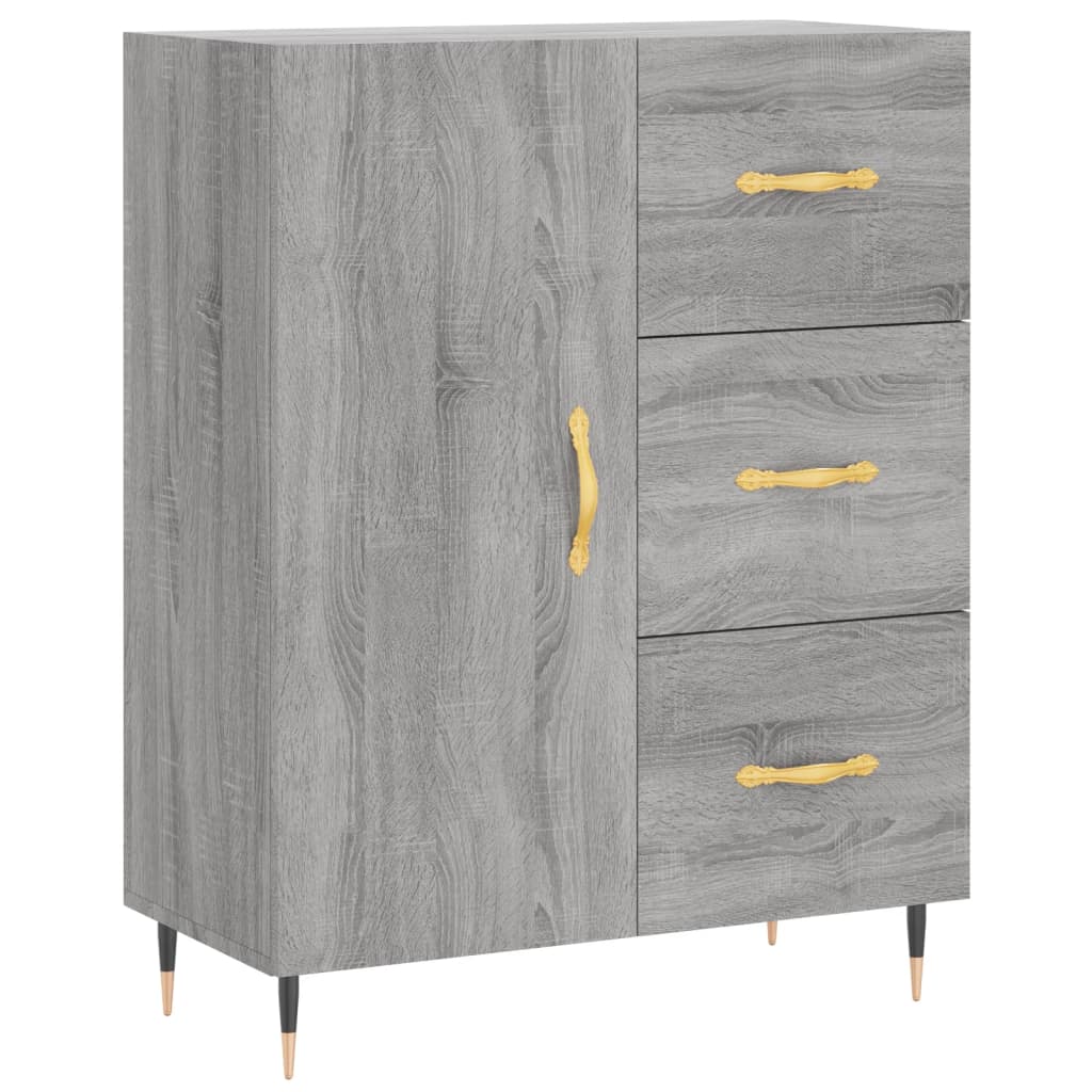 Sideboard Grey Sonoma 69.5x34x90 cm Engineered Wood