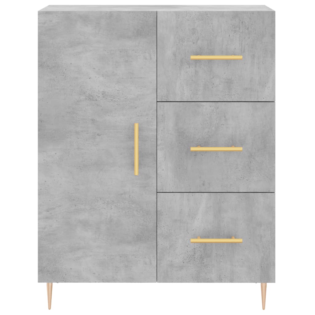 Sideboard Concrete Grey 69.5x34x90 cm Engineered Wood