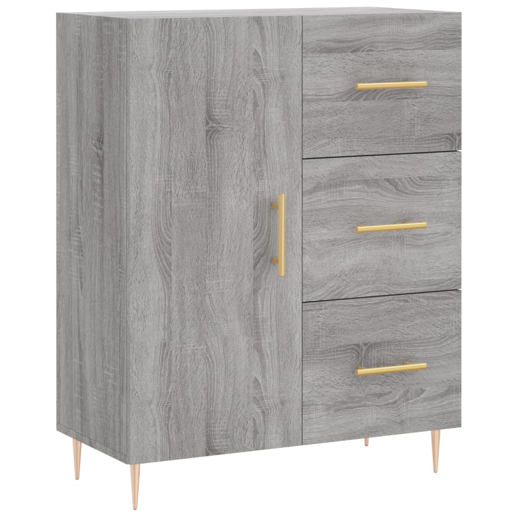 Sideboard Grey Sonoma 69.5x34x90 cm Engineered Wood