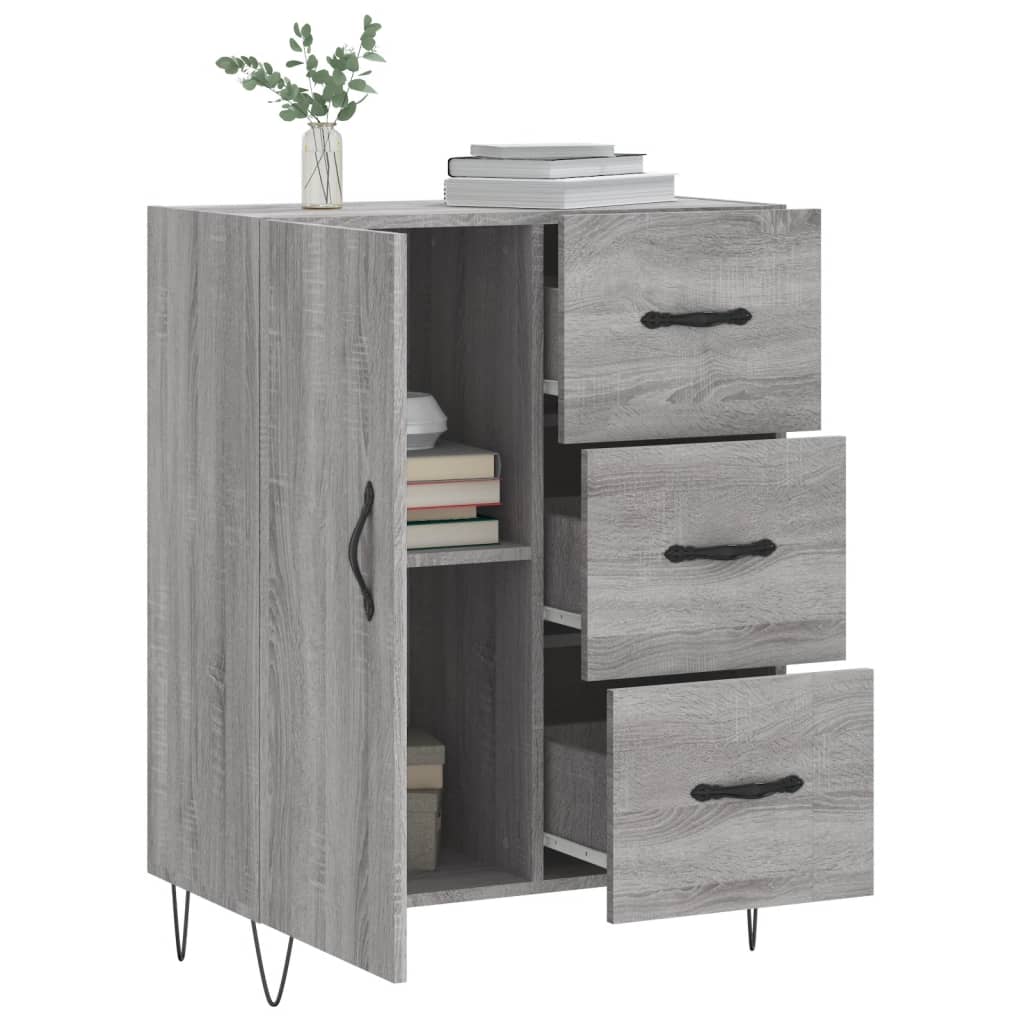 Sideboard Grey Sonoma 69.5x34x90 cm Engineered Wood