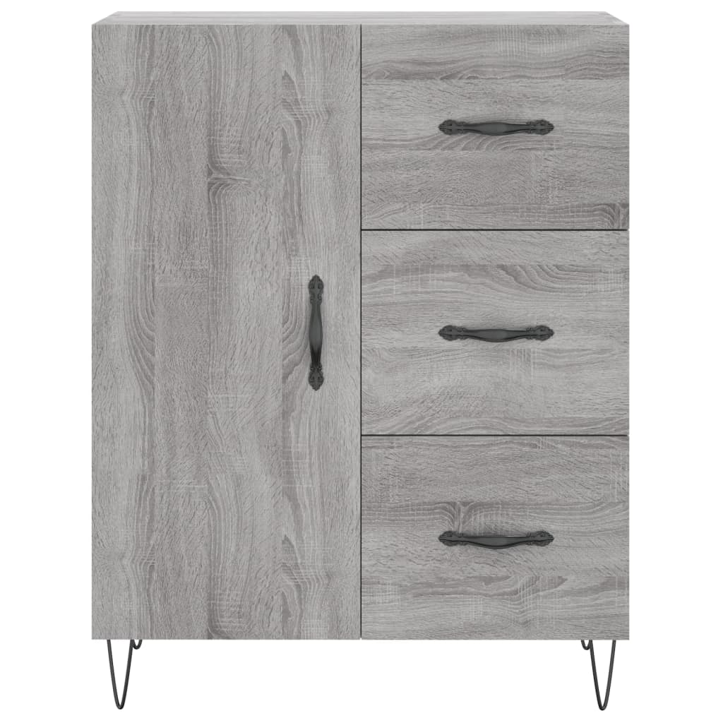 Sideboard Grey Sonoma 69.5x34x90 cm Engineered Wood