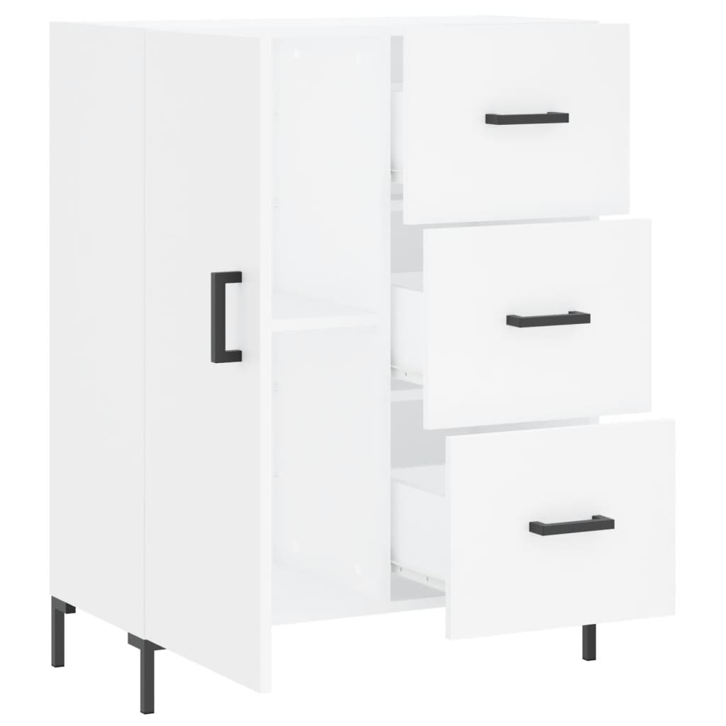 Sideboard White 69.5x34x90 cm Engineered Wood