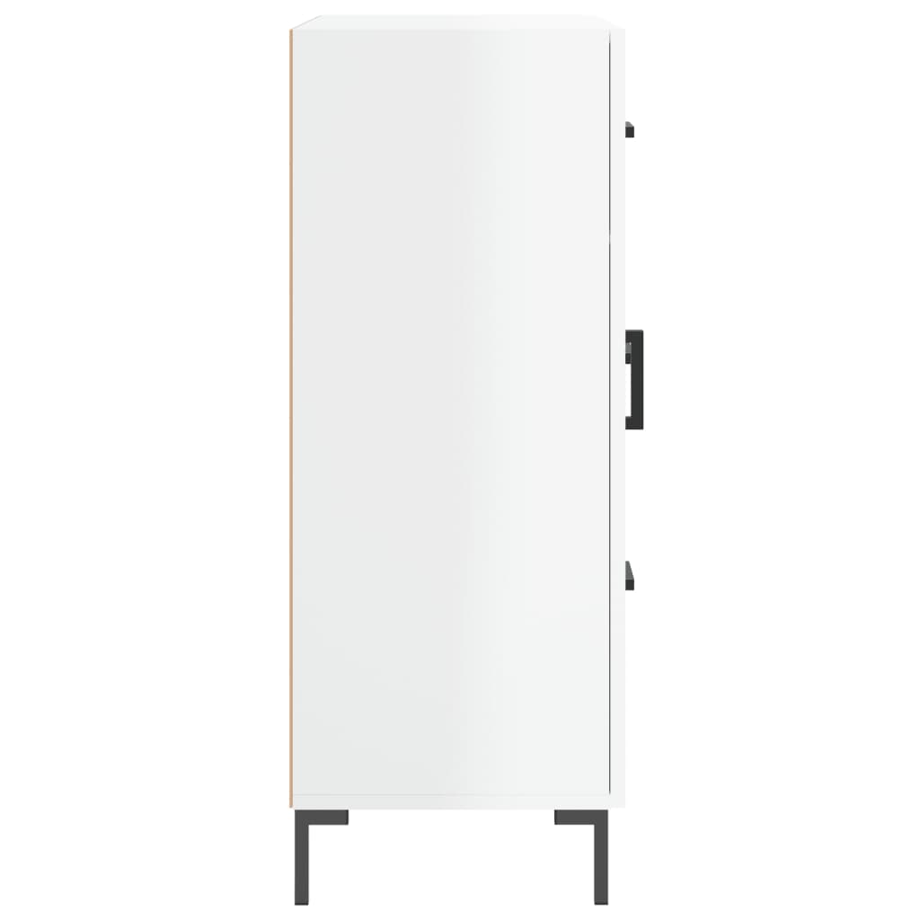 Sideboard High Gloss White 69.5x34x90 cm Engineered Wood