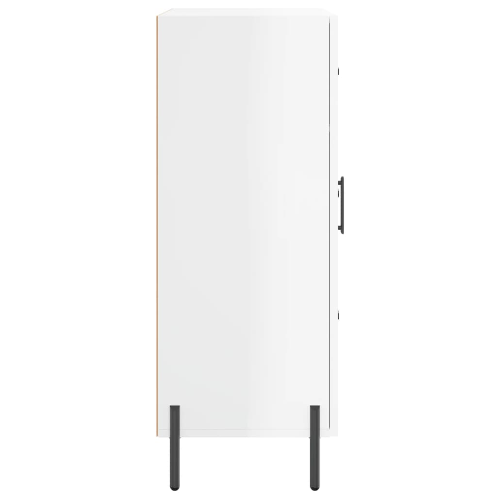 Sideboard High Gloss White 69.5x34x90 cm Engineered Wood
